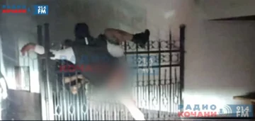 Крадец остана заглавен на црковна ограда во Кочани, интервенирала пожарната и полицијата