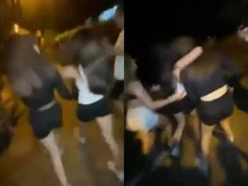 (ВОЗНЕМИРУВАЧКО ВИДЕО) „ЌУТЕТЕ ДА СЛУШНЕМЕ КАКО ЌЕ ПУКА“: Врсничко насилство врз девојче во Аеродром, едни ја тепаат, други навиваат и снимаат