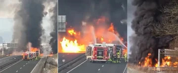 (ВИДЕО) ТЕШКА НЕСРЕЌА ВО СЛОВЕНИЈА: На автопат експлодира цистерна