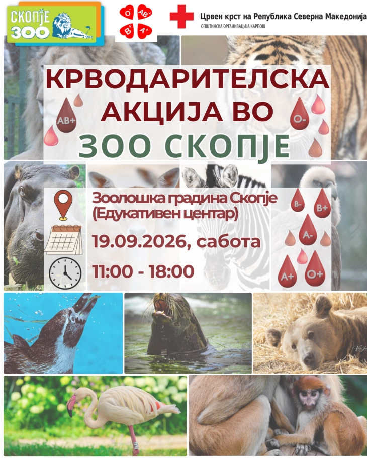 Крводатителска акција во ЗОО Скопје