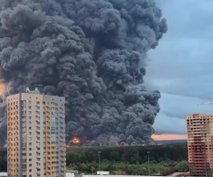 (Видео) Украина изврши масовен напад со повеќе од 600 дронови врз Москва
