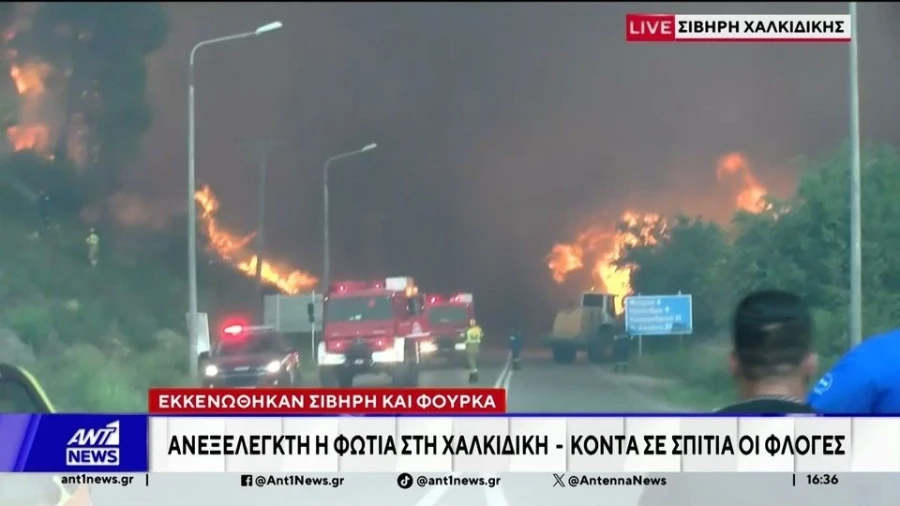 Куќите ни изгореа, нашите домови ги нема.Жителите во плач и солзи по огнениот пекол на Халкидики