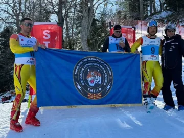 (ФОТО) Припадник на САЕ „Тигар“ најдобар во велеслалом на меѓународен полициски натпревар