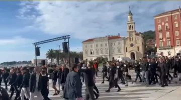 ПРВО БЕА СРБИТЕ, СЕГА НА МЕТА И СТРАНСКИТЕ РАБОТНИЦИ: Протест на сплитската Рива со пароли за „спас на хрватската култура“