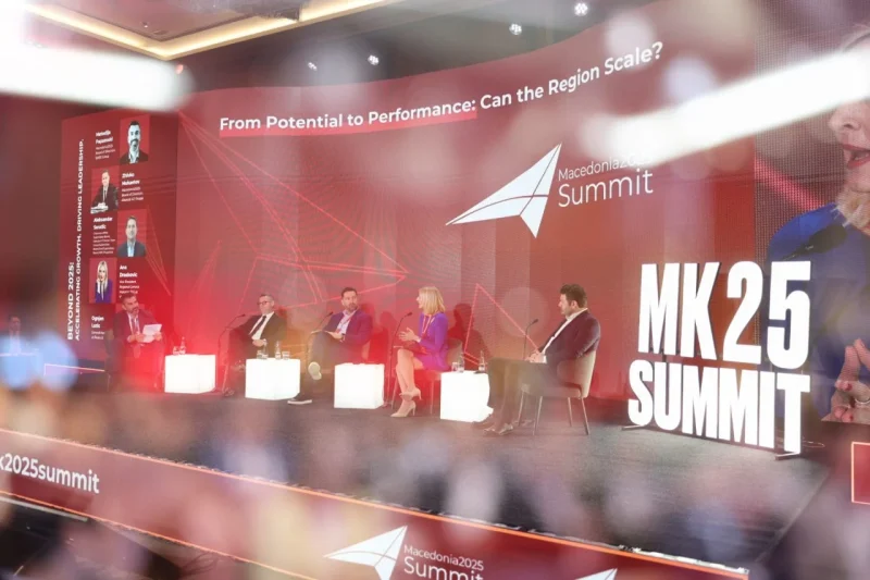 Мукаетов на Самитот „Македонија 2025“: „’Алкалоид’ е пример дека Македонија може да се натпреварува глобално“