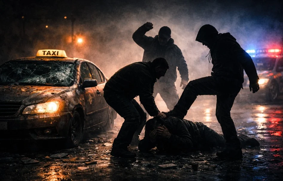 По расправија во локал во Тетово: тепачка, оштетено такси и нападнат таксист