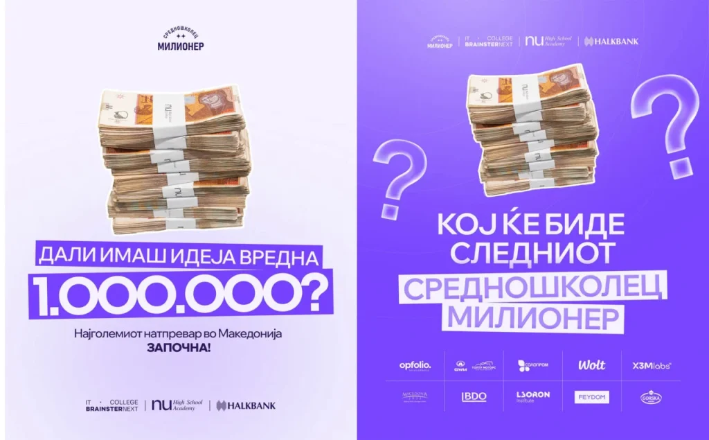 Кои средношколци ќе го освојат милионот? Започна натпреварот за најдобра бизнис-идеја