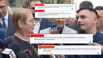 (ФОТОГАЛЕРИЈА) Граѓаните со масовна поддршка за министерката Јаневска по реакцијата во Тетово