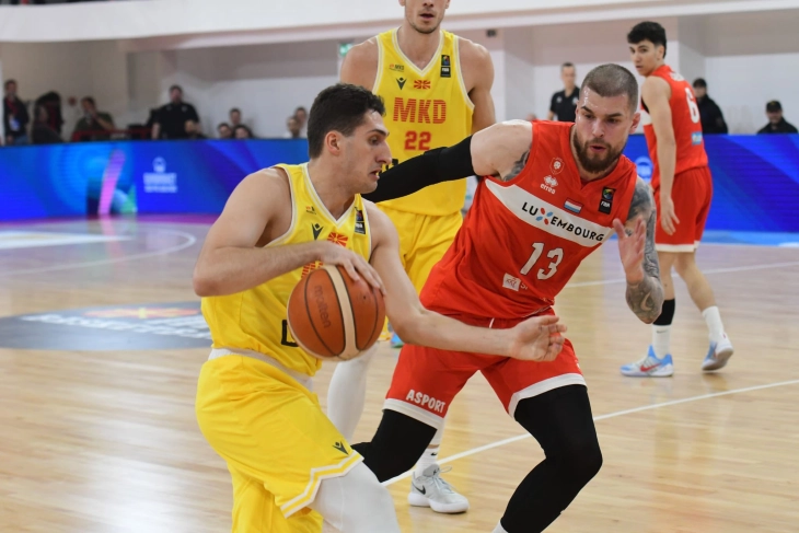 Македонските кошаркари го совладаа Луксембург за трета победа во европските претквалификации