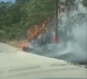 Повреден пожарникар при гаснење пожар во Визбегово