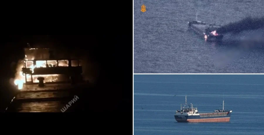 (Видео) Руски дрон погоди товарен брод, загина член на екипажот