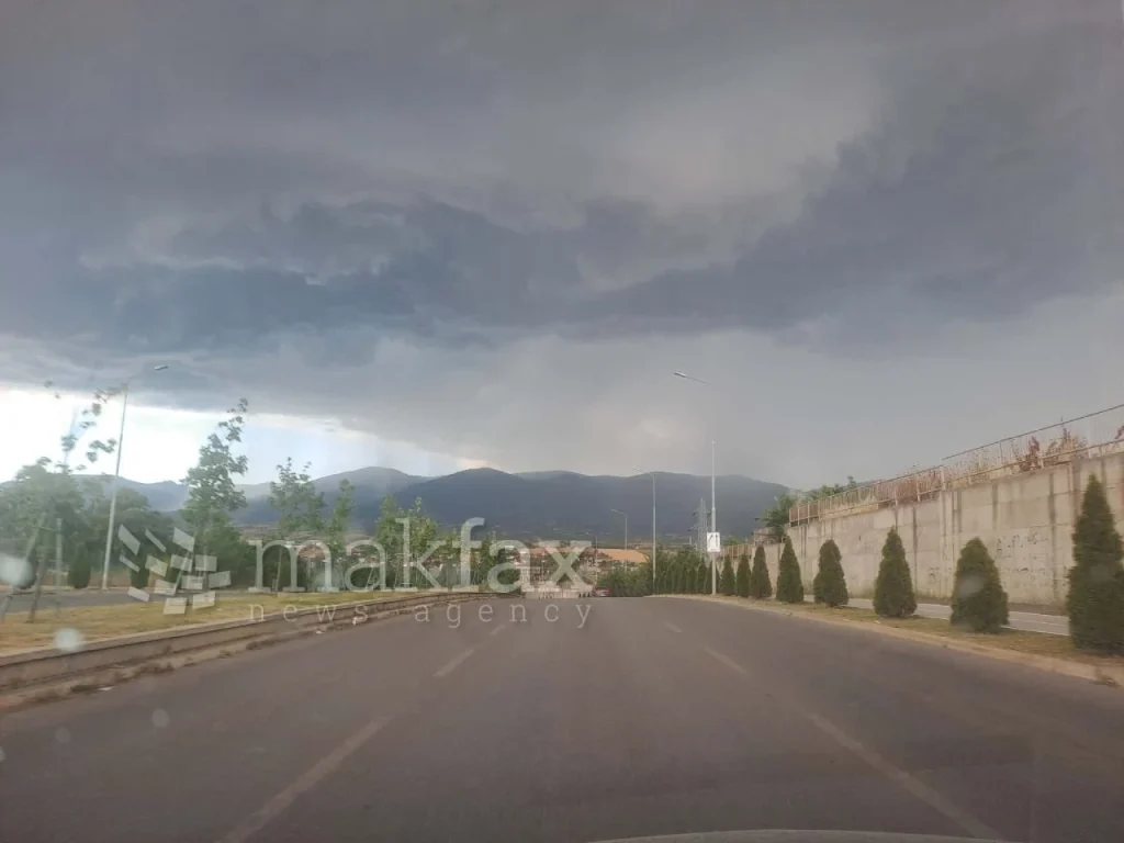Невреме во Скопје и Куманово, утре попладне повторно пороен дожд и грмежи