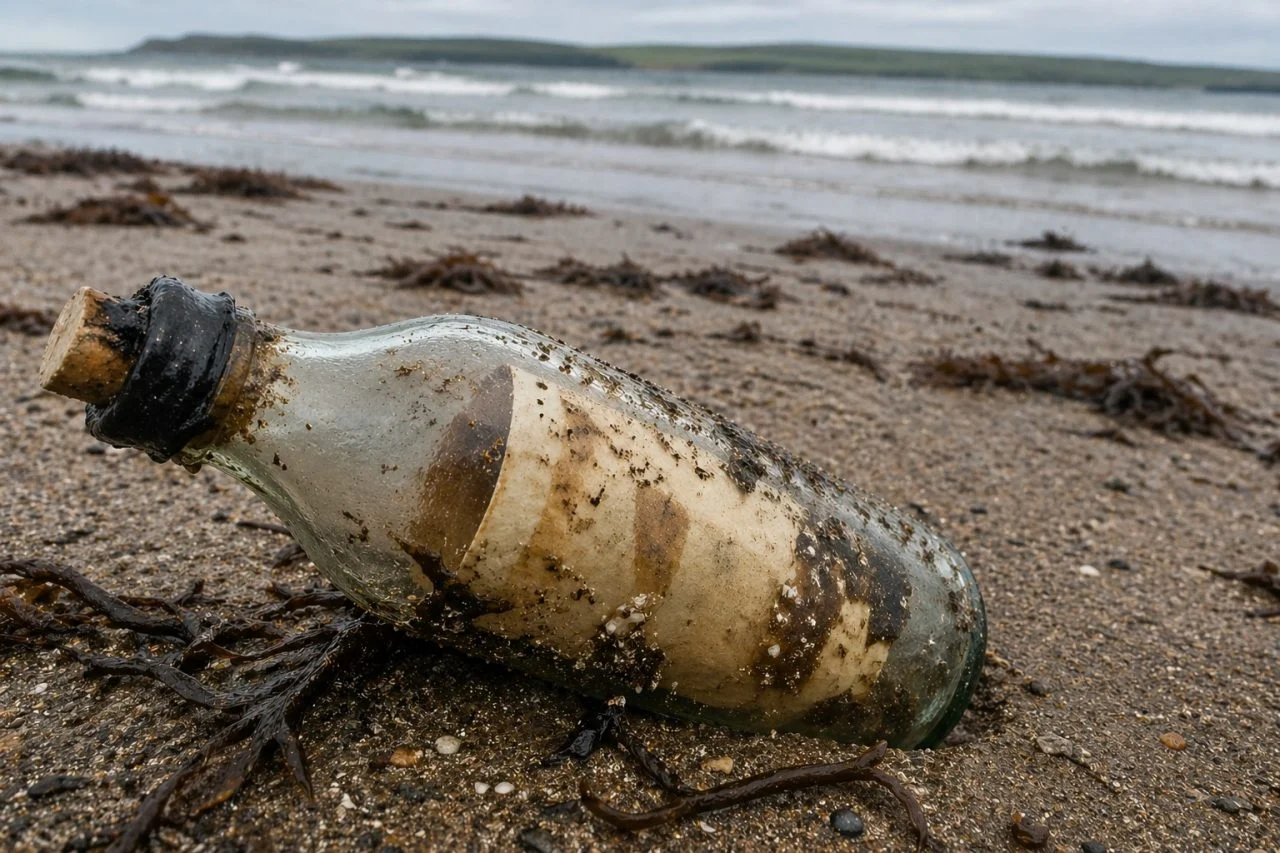 Жена пронашла порака во шише на плажа, па веднаш повикала полиција