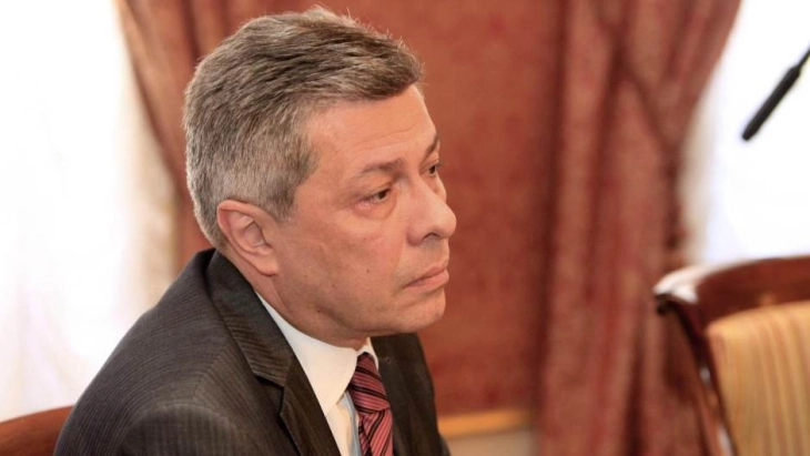 Поранешниот главен преговарач за пристапните преговори на Хрватска со ЕУ, Владимир Дробњак во посета на македонскиот Парламент