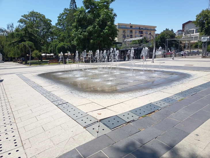 Вратена во функција фонтаната во Градскиот парк во Кочани