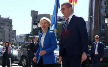 (ВО ЖИВО) Прес-конференција на претседателката на ЕK, Урсула фон дер Лајен и премиерот Христијан Мицкоски