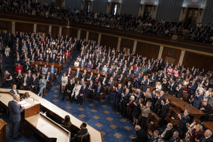 Кралот Чарлс Трети пред Конгресот ја истакна важноста на партнерството меѓу Британија и САД