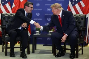 Прва средба Барнам – Трамп во Њујорк: Британија е подготвена да помогне за деескалација на Блискиот Исток и отворање на Ормуска Теснина