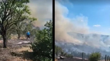 (ВИДЕО) НОВА ОГНЕНА СТИХИЈА КАЈ ШТИП: Викенд куќи во пламен, побарана итна интервенција од воздух