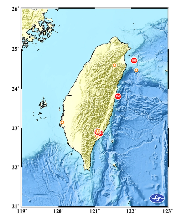 Земјотрес од 7 степени според Рихтер го погоди Тајван